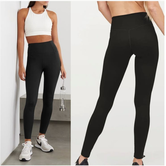 girlfriend collective Pants - Girlfriend Collective High rise brushed buttery soft leggings M black
